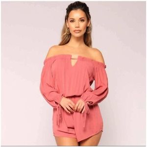 Active USA Womens Off the Shoulder Romper size M
